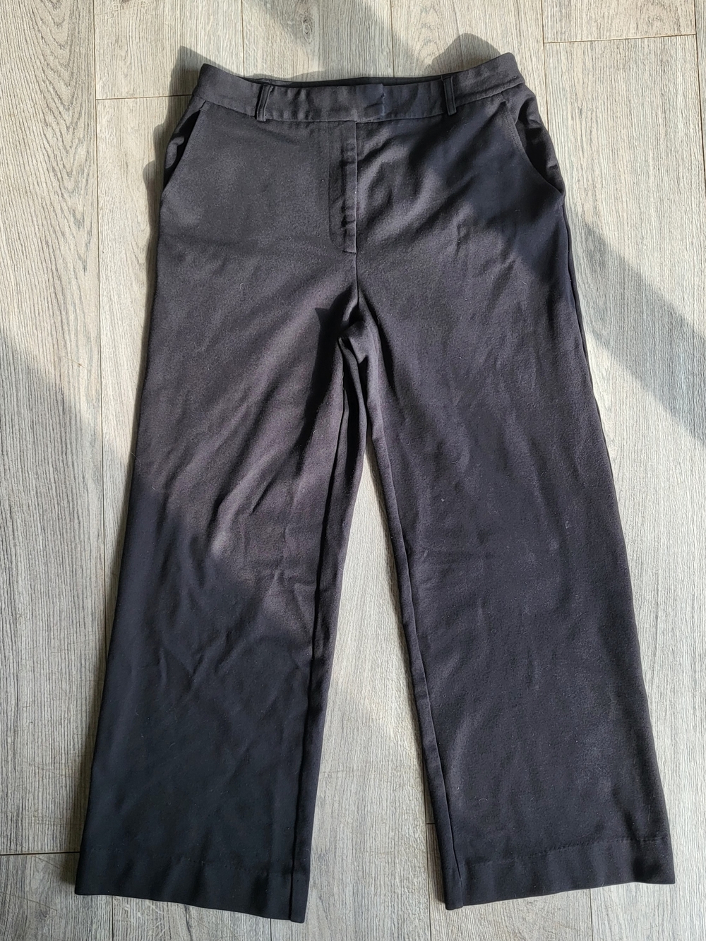 J. McLaughlin Black Dress Pants Size 6 Double Hook Bar Zip Fly Tailored Crop
